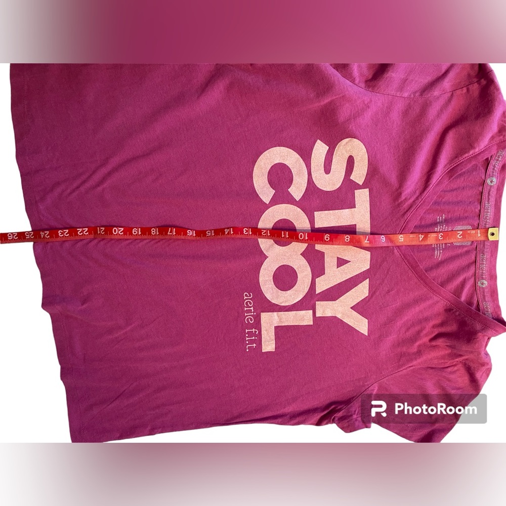 Aerie Fit T-Shirt Pink Size xl - Picture 4 of 7
